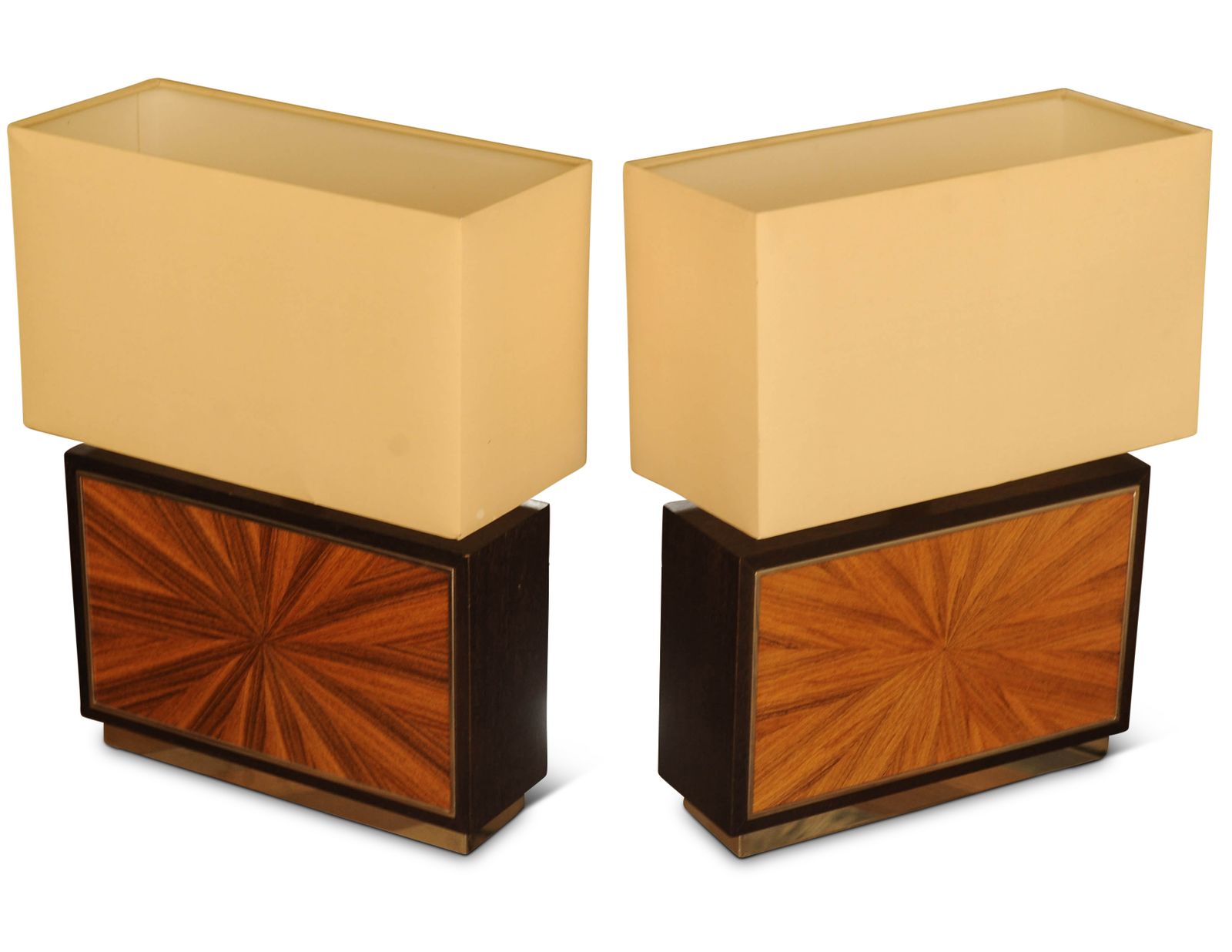 An Elegant Matching Set Of Two Chelsea Sun Burst Side Table Lamps With Chrome Stems & Shades By Viscount David Linley. photo furniture