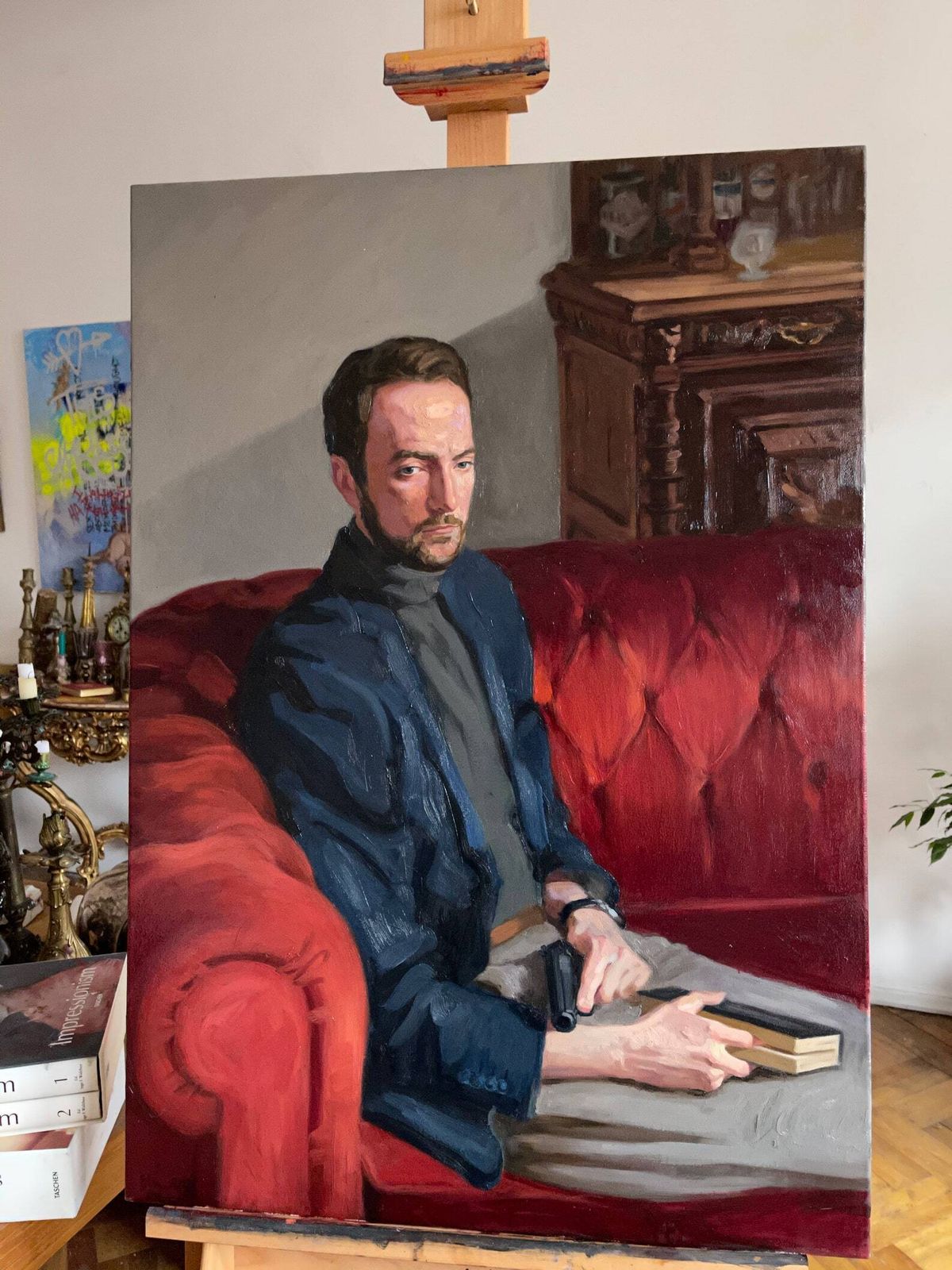 Original Male Portrait Oil Painting photo 450.0