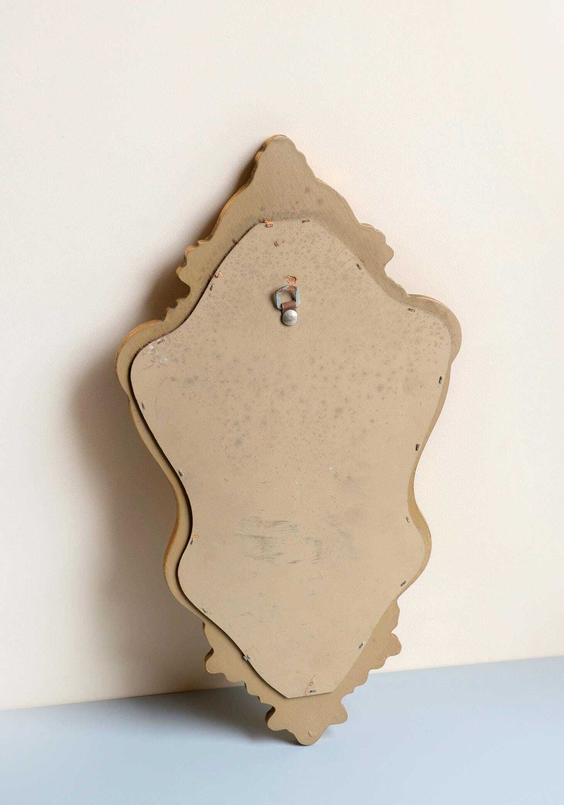 Ornate Golden Accent Mirror, Decorative Belgian Mirror, Deknudt, Rococo Style Wall Mirror, Vintage Baroque Mirror photo vinterior