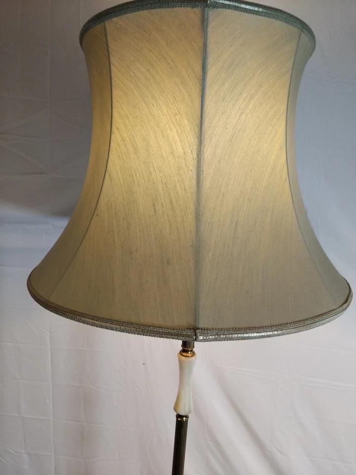 Vintage/Retro Floor Lamp,Brass Tripod With Onyx 1950s Circa, photo furniture