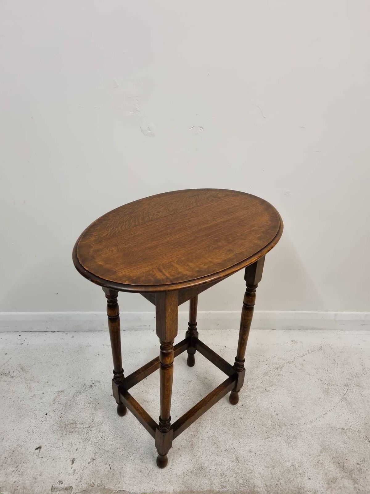 Antique Oak Side Occasional Oval Hall Table / Wine Table / C1900 / Free Delivery photo furniture