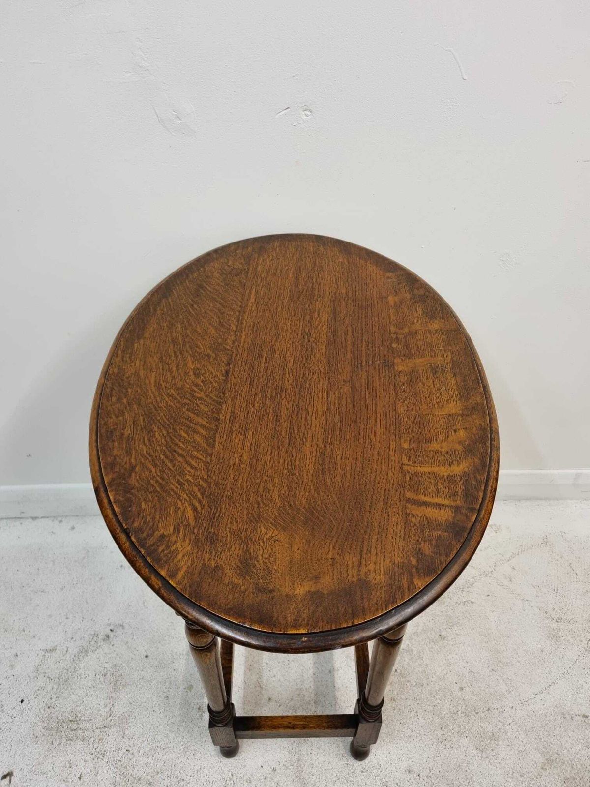 Antique Oak Side Occasional Oval Hall Table / Wine Table / C1900 / Free Delivery photo for sale