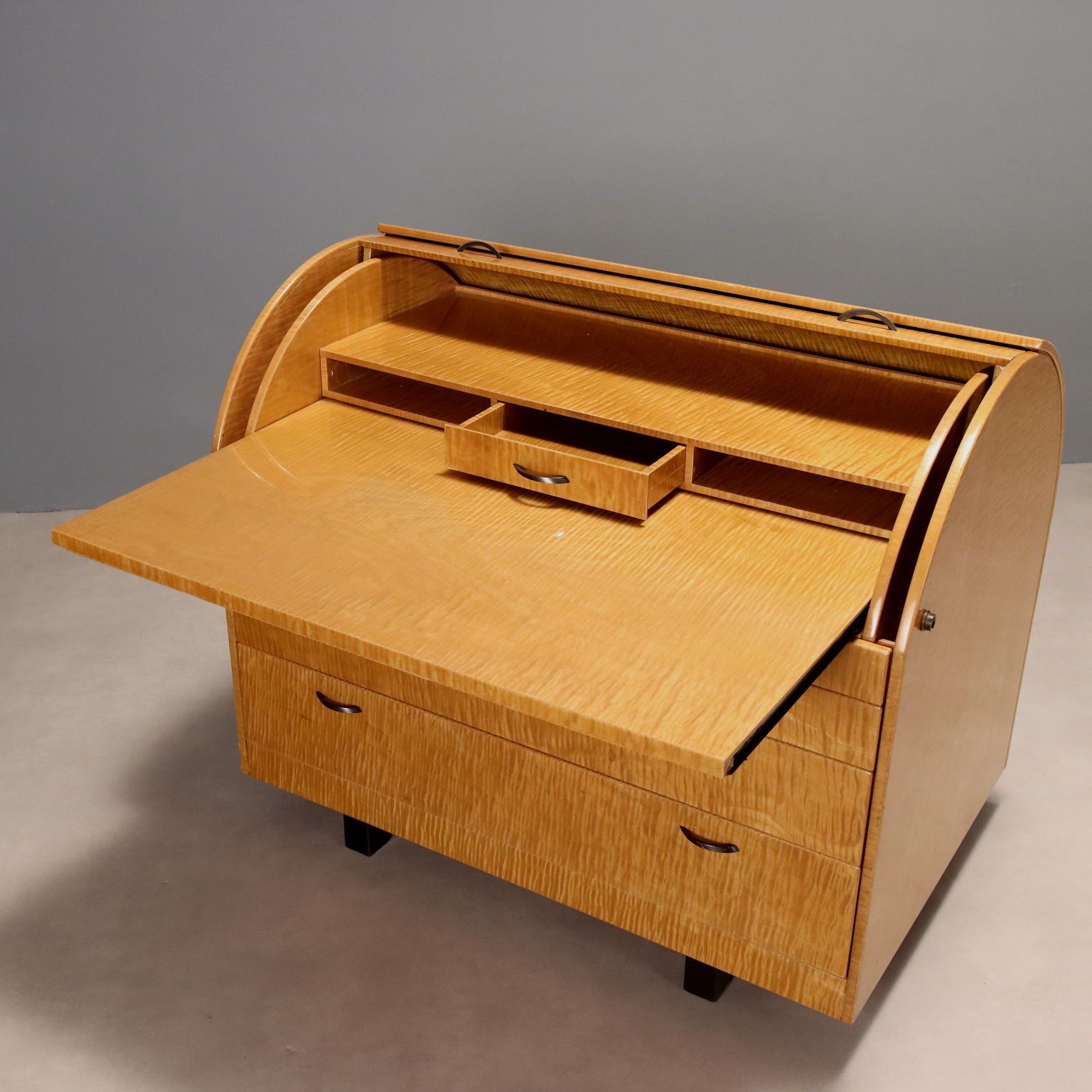 Saporiti Bauletto Cabinet Design Giovanni Offredi Burl Veneer 1970s photo 4760.0