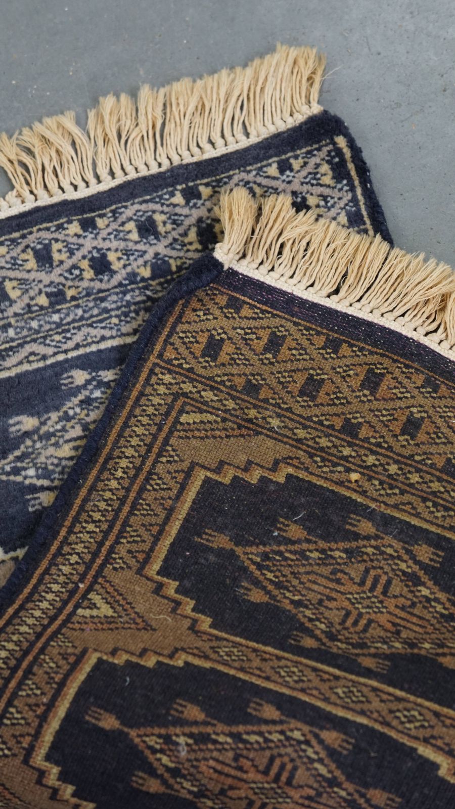 Sfeervol Decoratief Vloerkleed/Loper Met Blauwe En Beige Tinten – 71 X 32 Cm photo vinterior