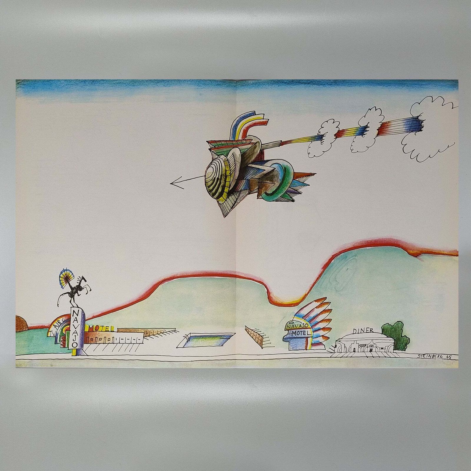 Saul Steinberg "Behind The Mirror" No. 157 With Fourteen Lithographs By Maeght Editeur. photo 8566.0