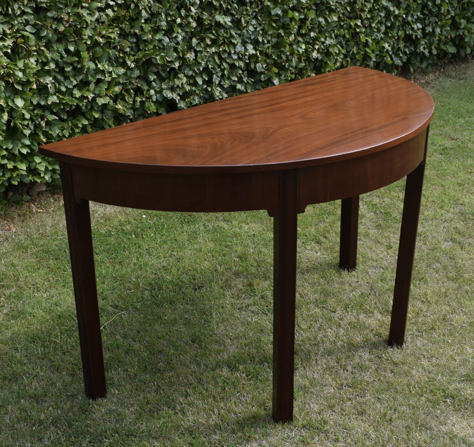 photo for sale Georgian Period Mahogany Demi Lune Table