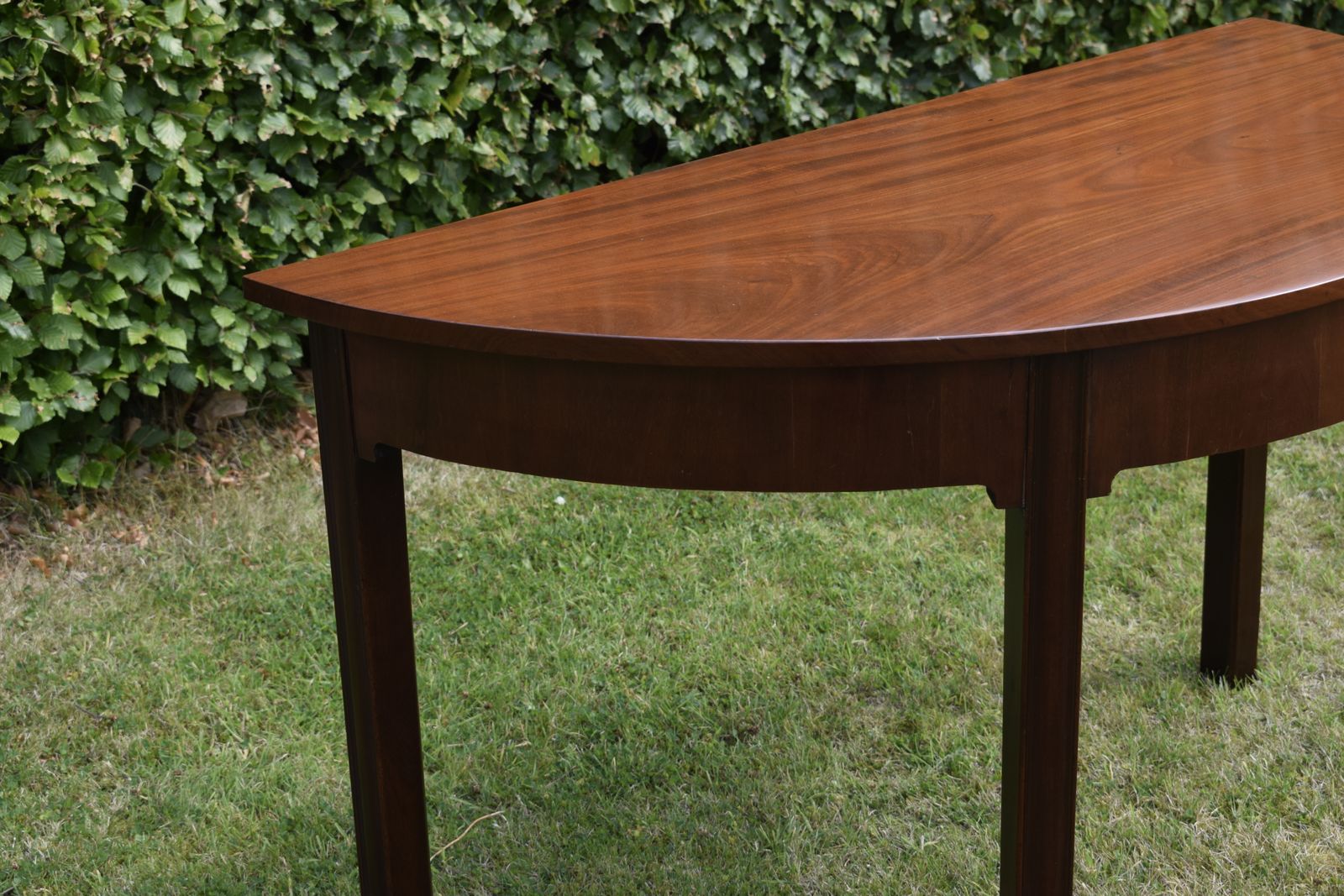 Furniture Georgian Period Mahogany Demi Lune Table photo