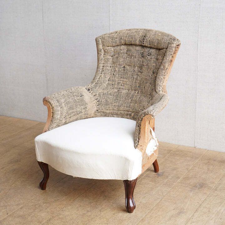 French Scrolled Armchair photo for sale