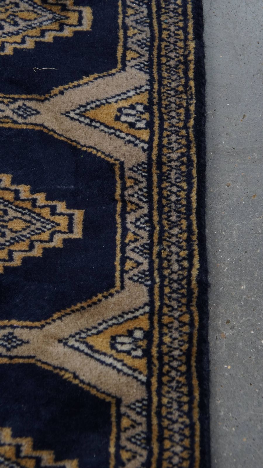 Subtiel Decoratief Vloerkleed/Loper In Blauw  En Beigetinten – 67 X 30 Cm photo 80.0