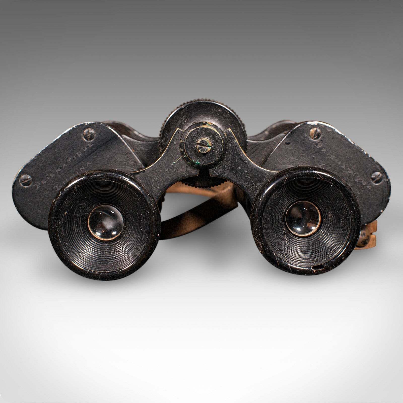 Vintage Pair Of Binoculars, Scottish, Racecourse Spotter's Glasses, Leather Case photo Home Decor
