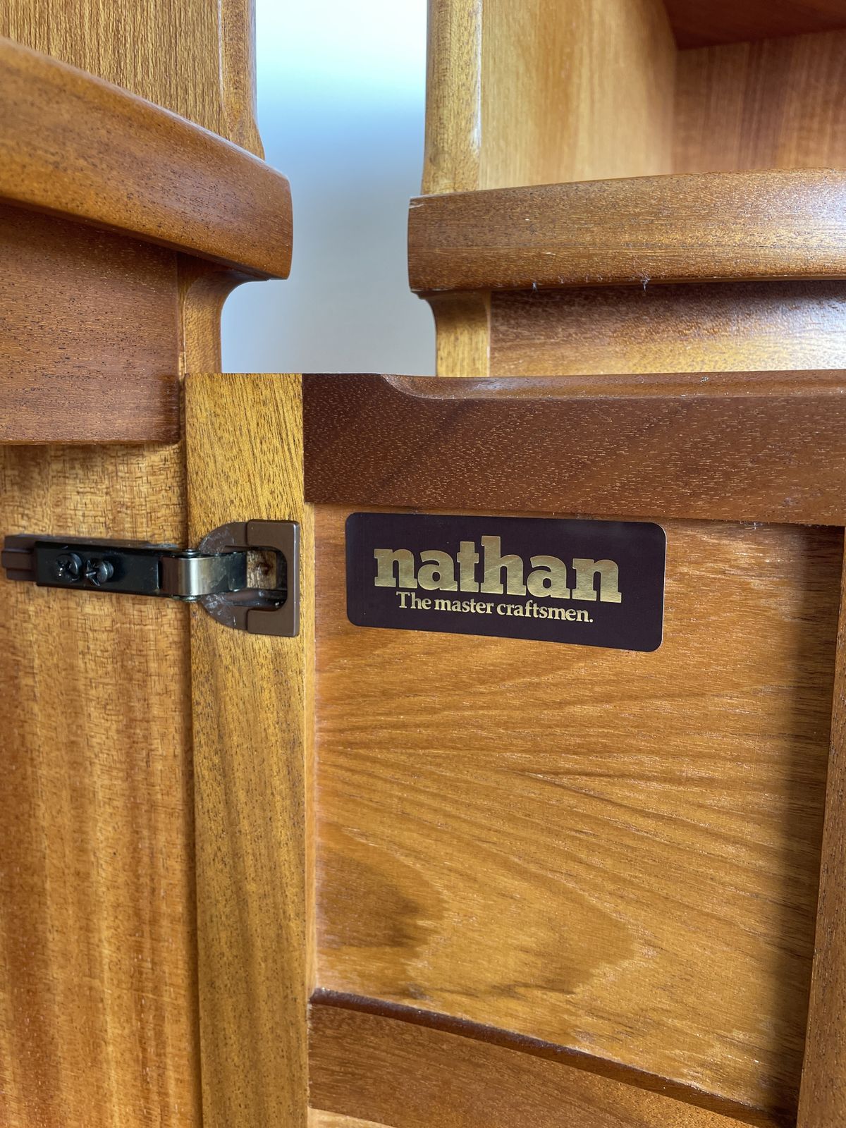 Pair Of Mid Century Teak Corner Bedside Cabinets By Nathan Furniture, 1960s photo furniture