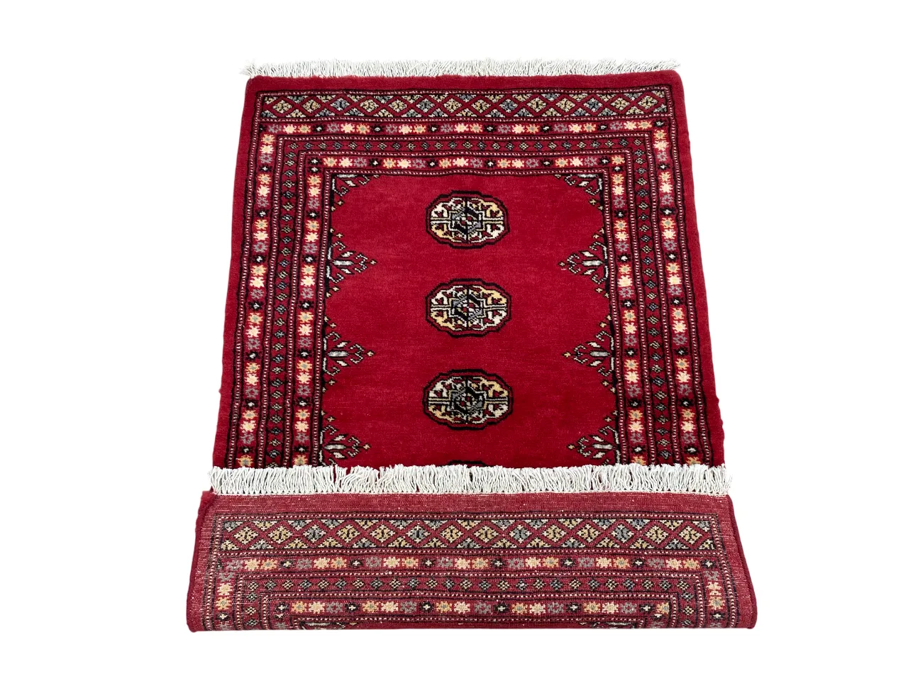 Authentic Bokhara Rug Hand Knotted Afghan Carpet With Geometric Design 3x4 photo buy