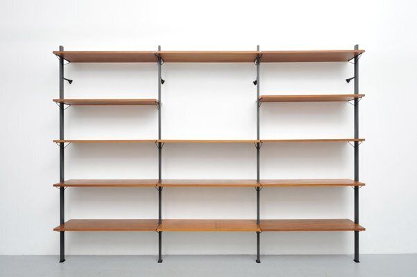 Swedish Walnut Shelving System By Pira, 1960s