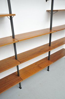Swedish Walnut Shelving System By Pira, 1960s photo Furniture