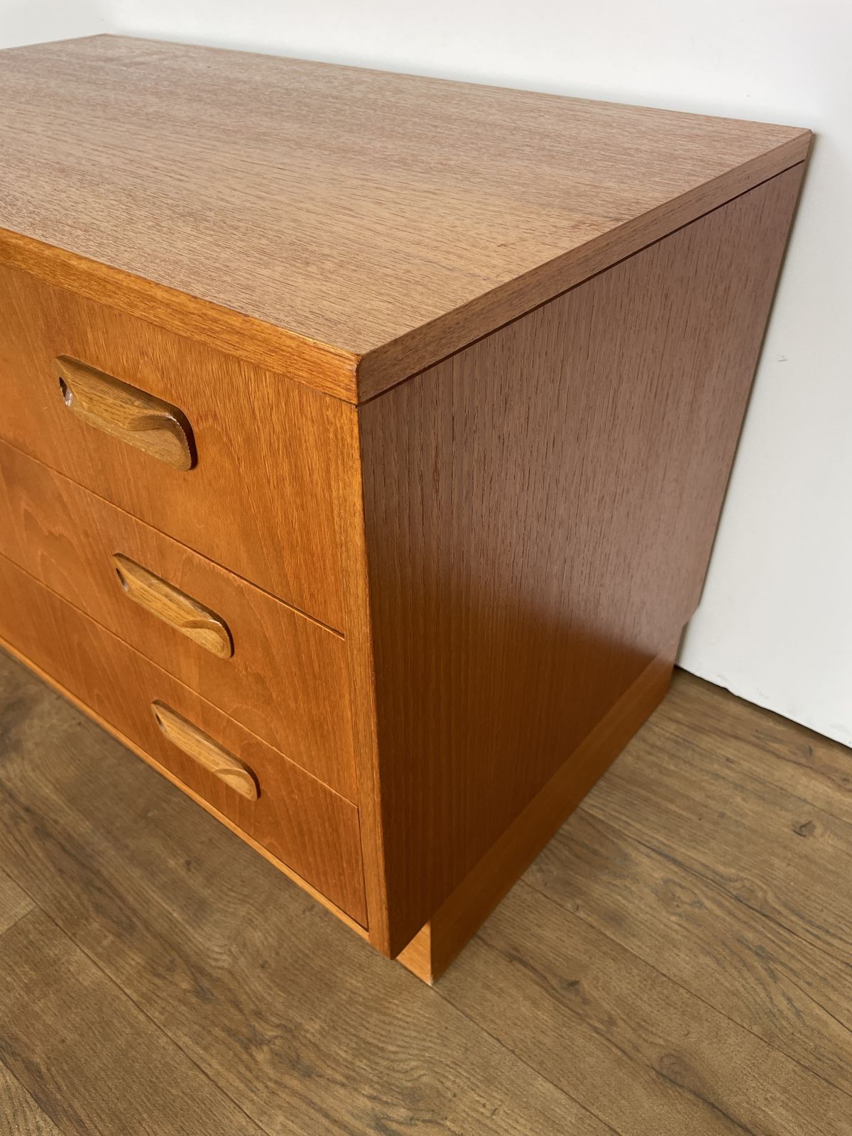 Mid Century G Plan Teak Chest Of Drawers – 3 Drawer Vintage Storage Unit photo 285.0