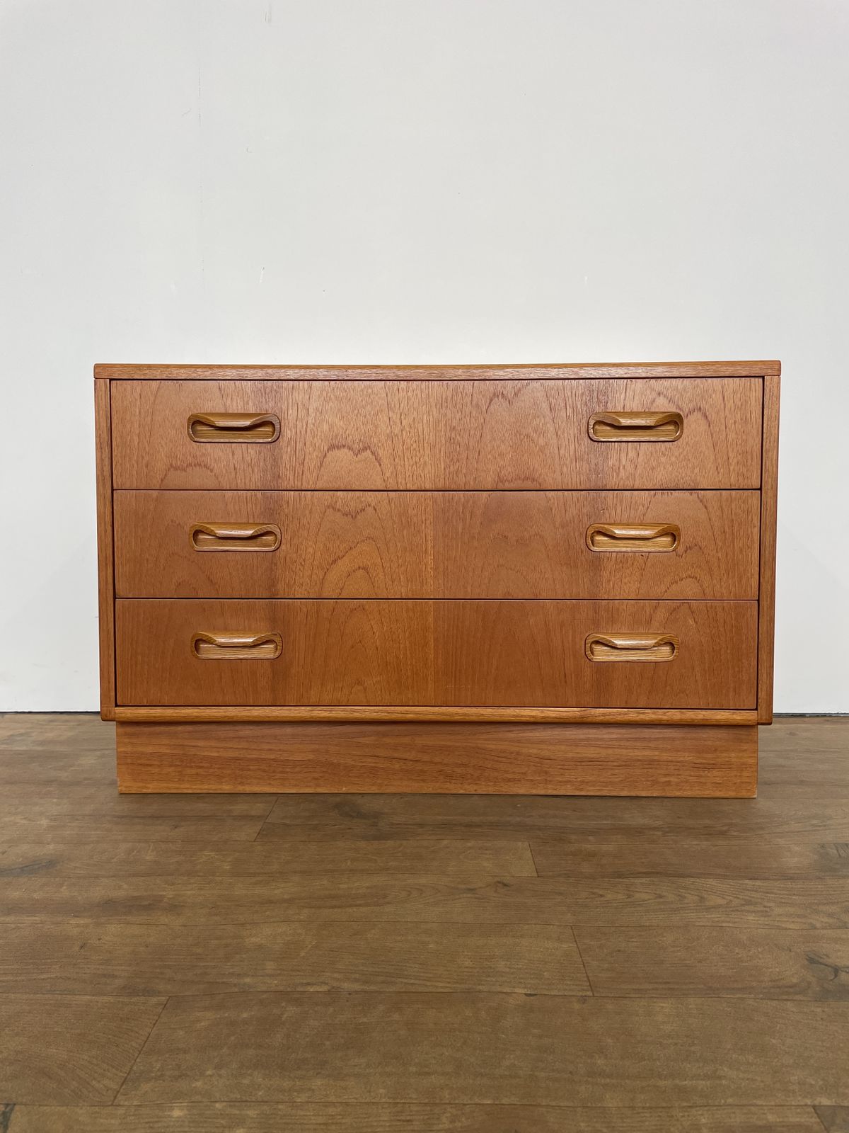 Mid Century G Plan Teak Chest Of Drawers – 3 Drawer Vintage Storage Unit photo vinterior