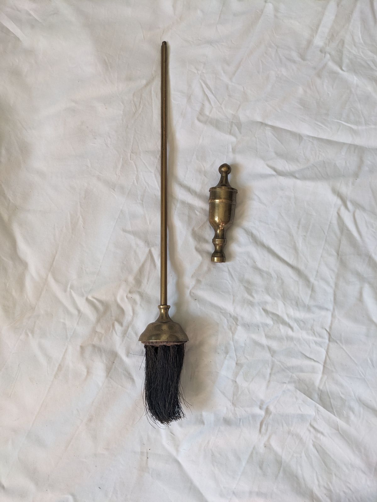Vintage 1930 1940s 4 Piece Heavy Brass Fireside Companion Set photo Home Fixtures