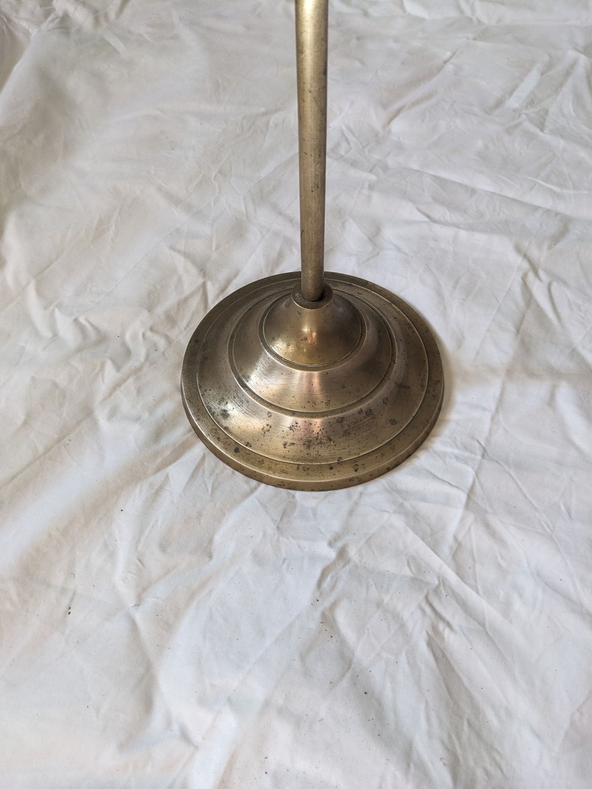 Vintage 1930 1940s 4 Piece Heavy Brass Fireside Companion Set photo vinterior