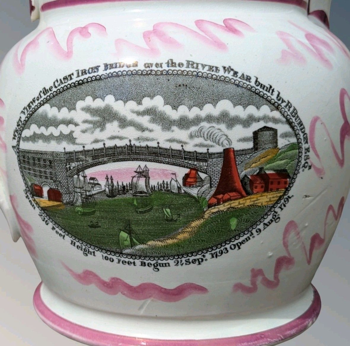 Sunderland Pink Lustre Jug photo buy