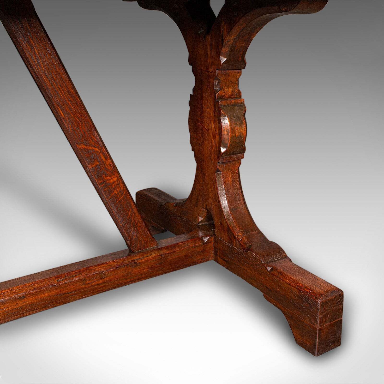 photo for sale Antique Six Seat Country Kitchen Dining Table, English Oak, Refectory, Victorian