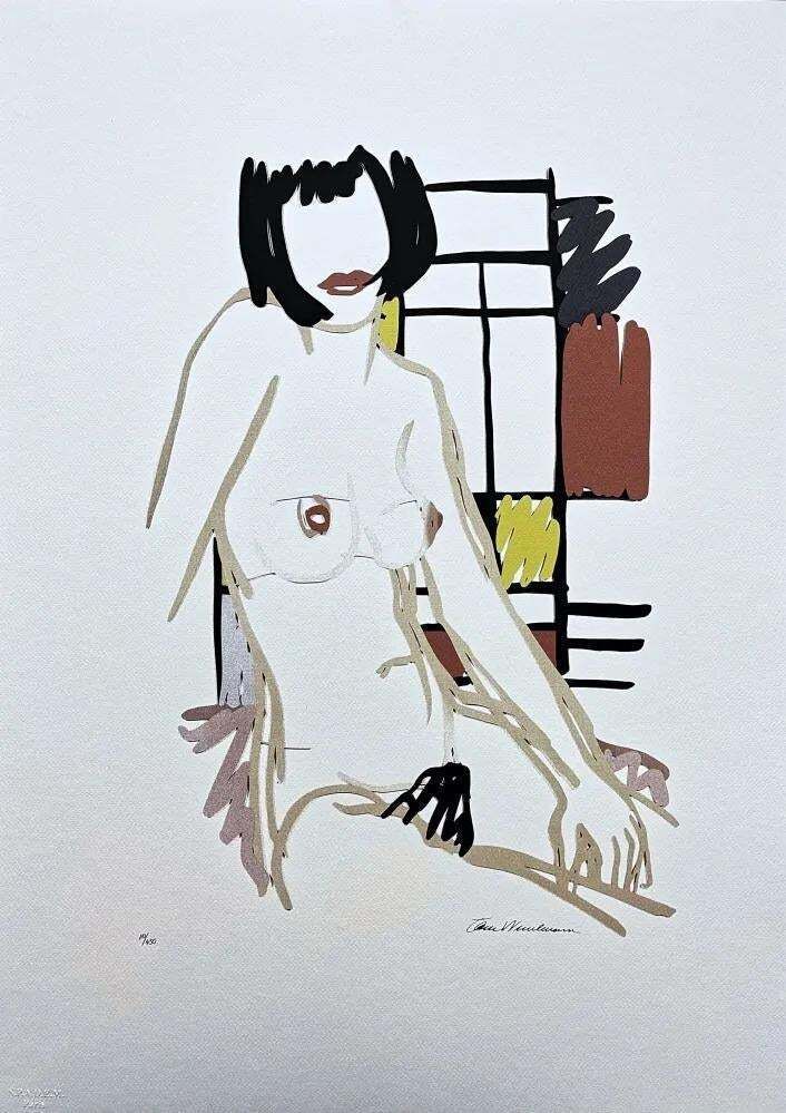 1990s After Tom Wesselmann "Monika Nude Sitting" Pop Art Serigraph