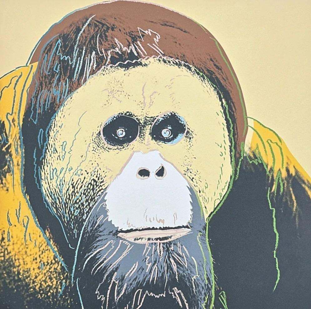 After Andy Warhol, Orangutan Brown , 1980s, Lithograph photo for sale