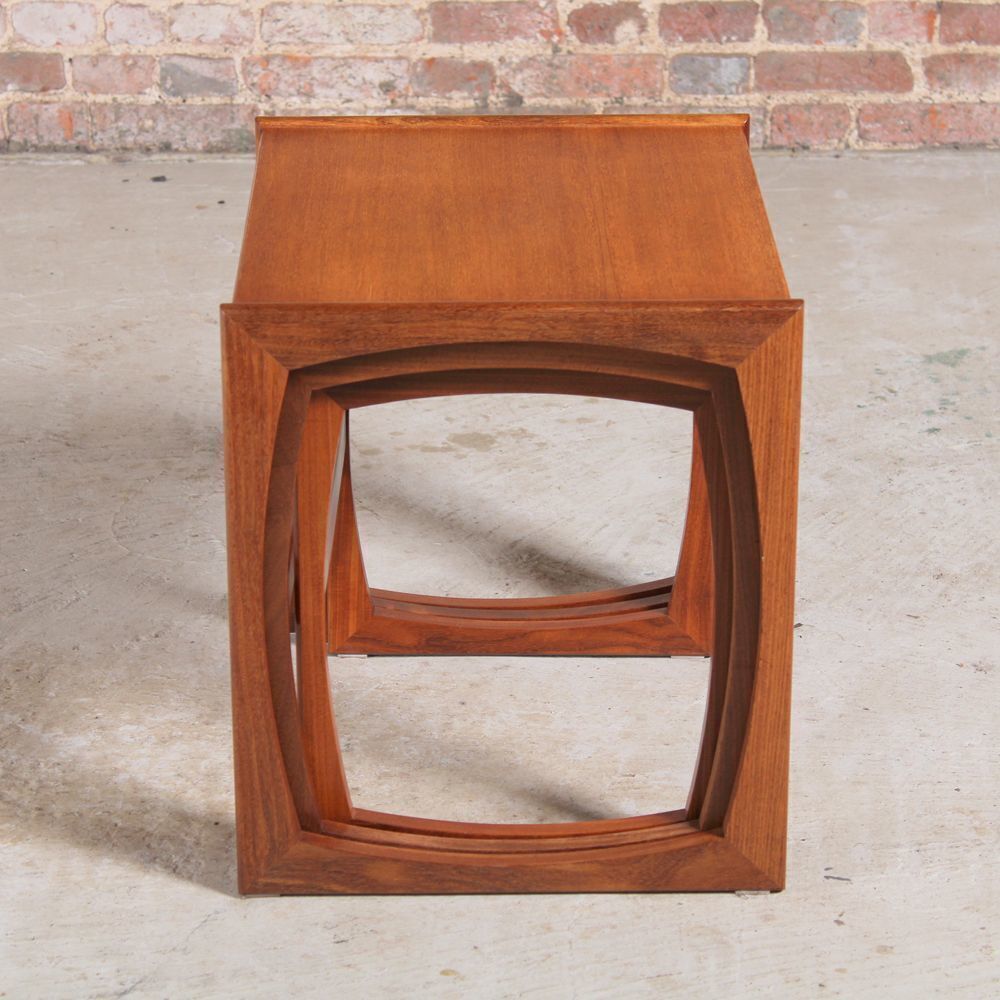 Midcentury Quadrille Teak Nest Of Tables C.1960 photo Furniture
