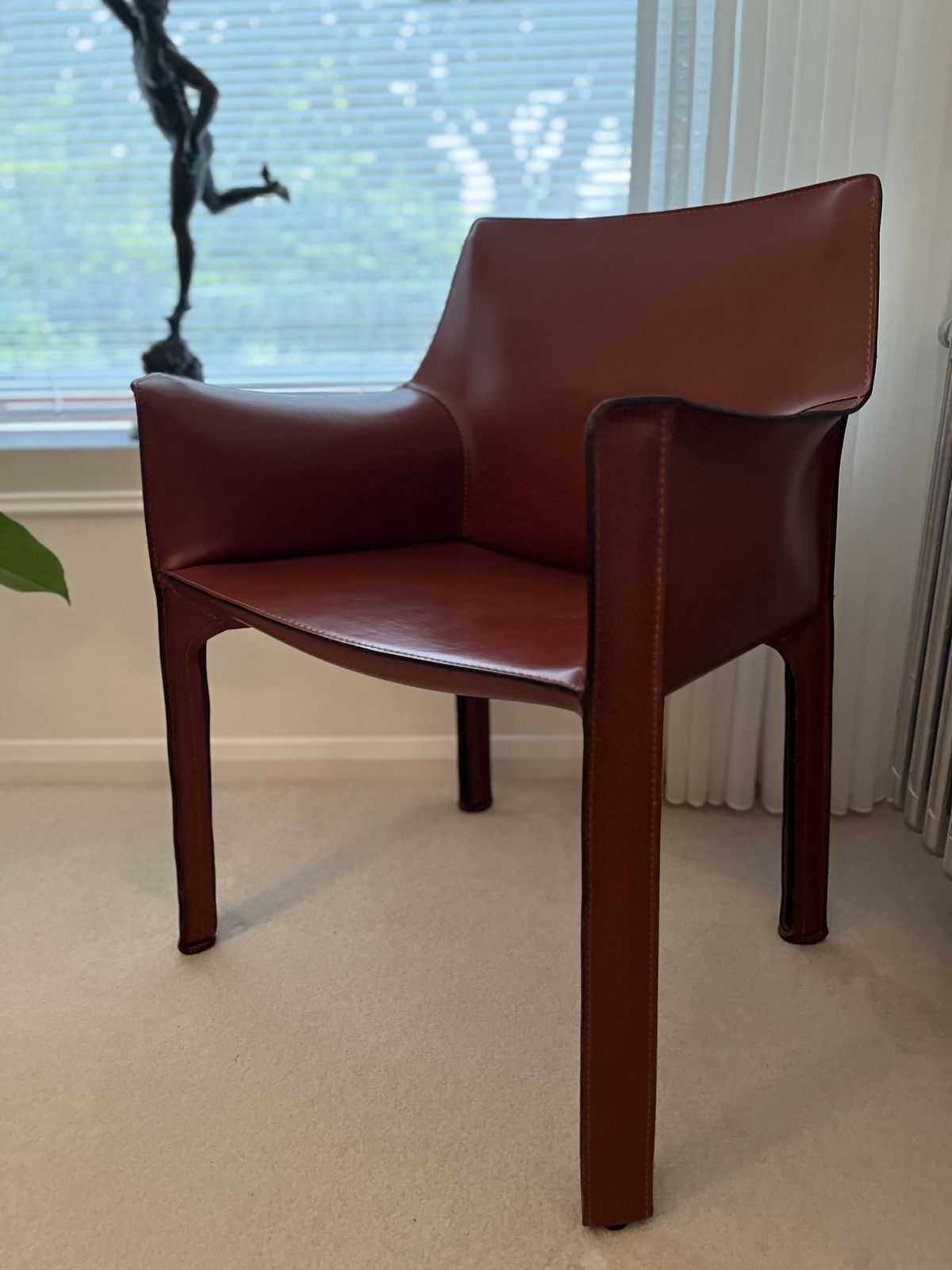 Cassina Leather Armchairs, 21st Century photo for sale