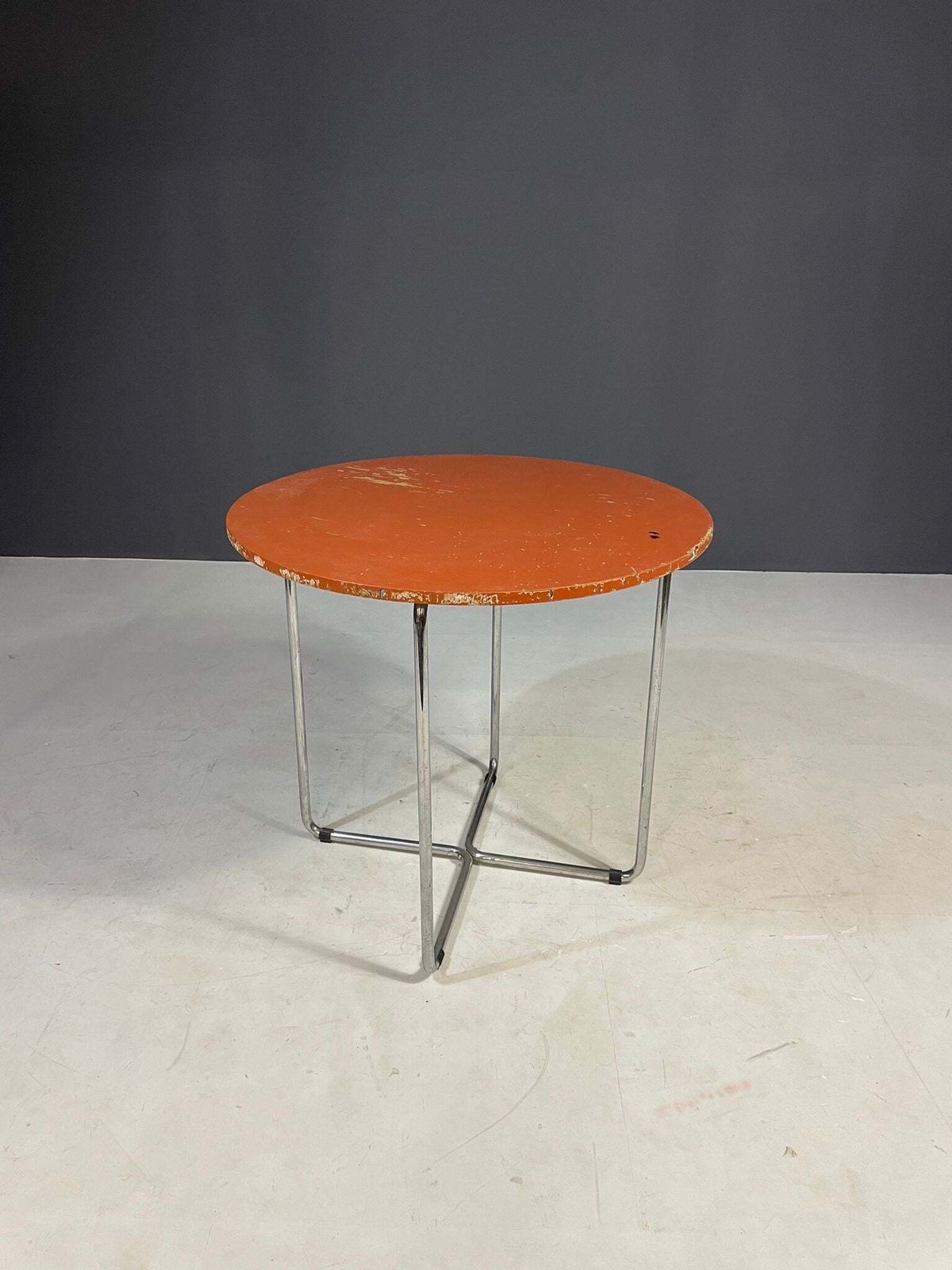 Furniture Chrome Dining Set By Robert Slezák, 1930s, Original Condition With Patina photo