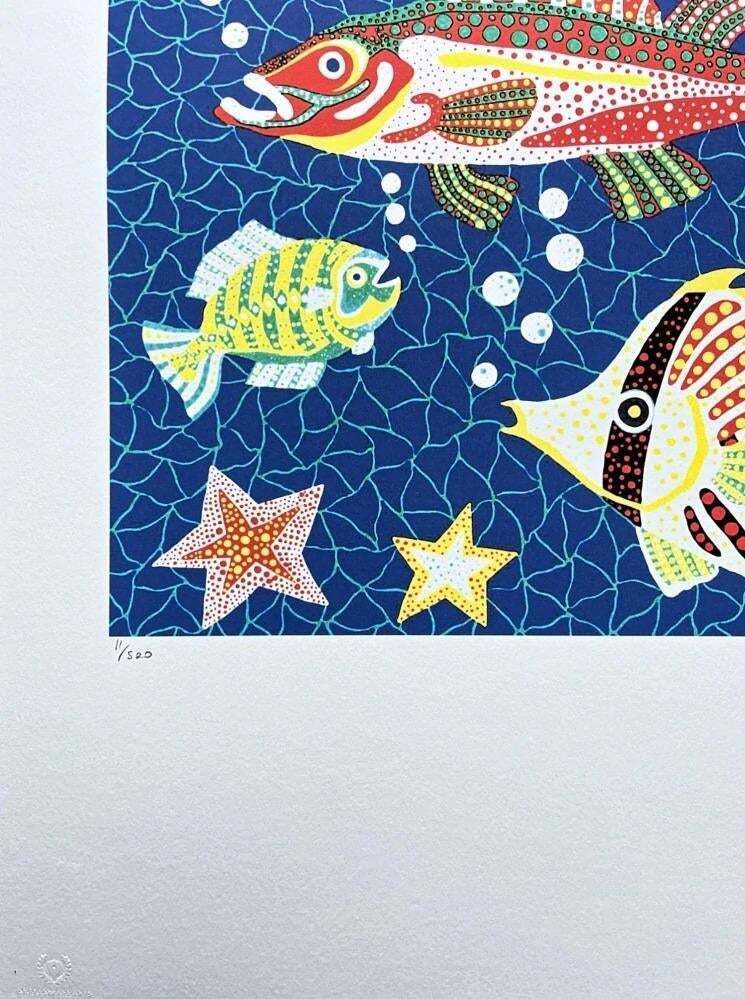 After Yayoi Kusama, Sea Lithograph, 1980s photo for sale