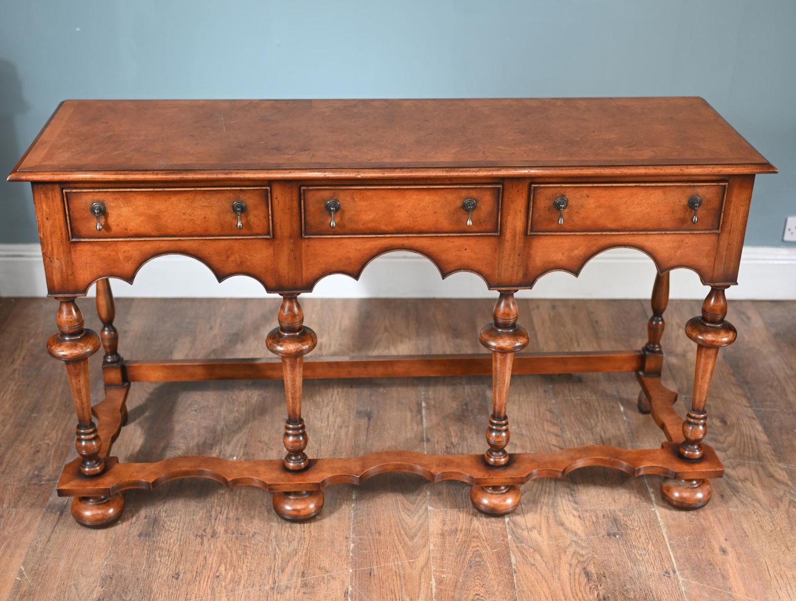 Jacobean Revival Dresser Walnut Server Tables Farmhouse photo furniture