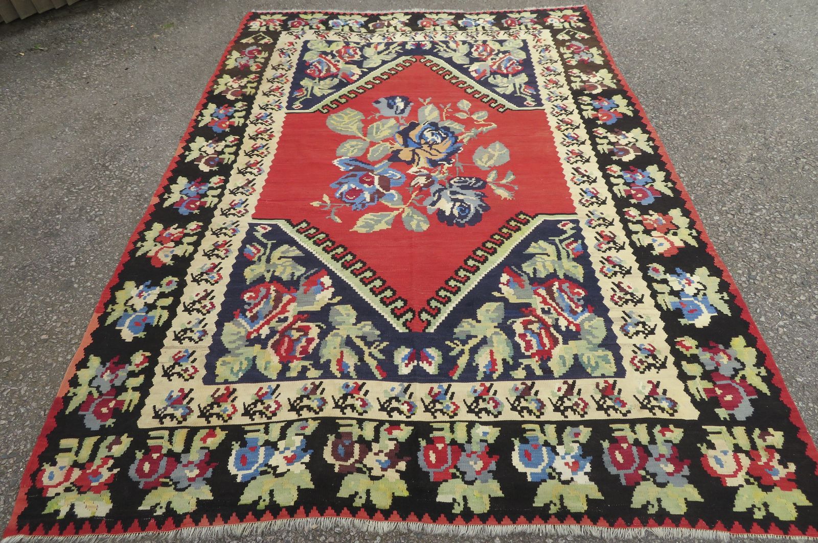 Antique Bessarabian Kilim. 325cm X 226cm. photo furniture