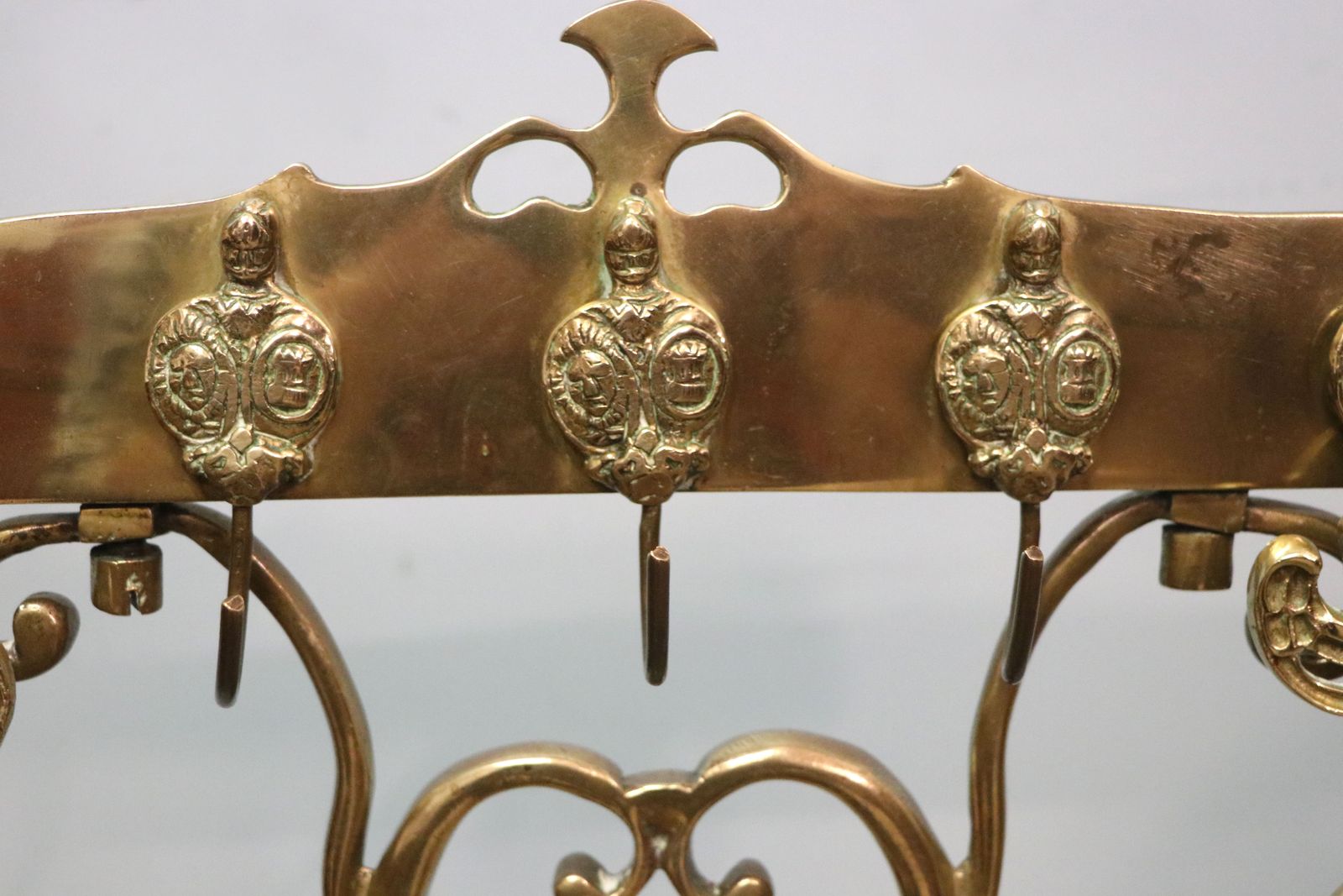 Fireside Beauty! A Lovely Set Of Victorian Brass Fire Tools. photo for sale