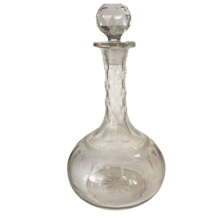 Pair Of 19th Century Onion Form Decanters photo Home Decor