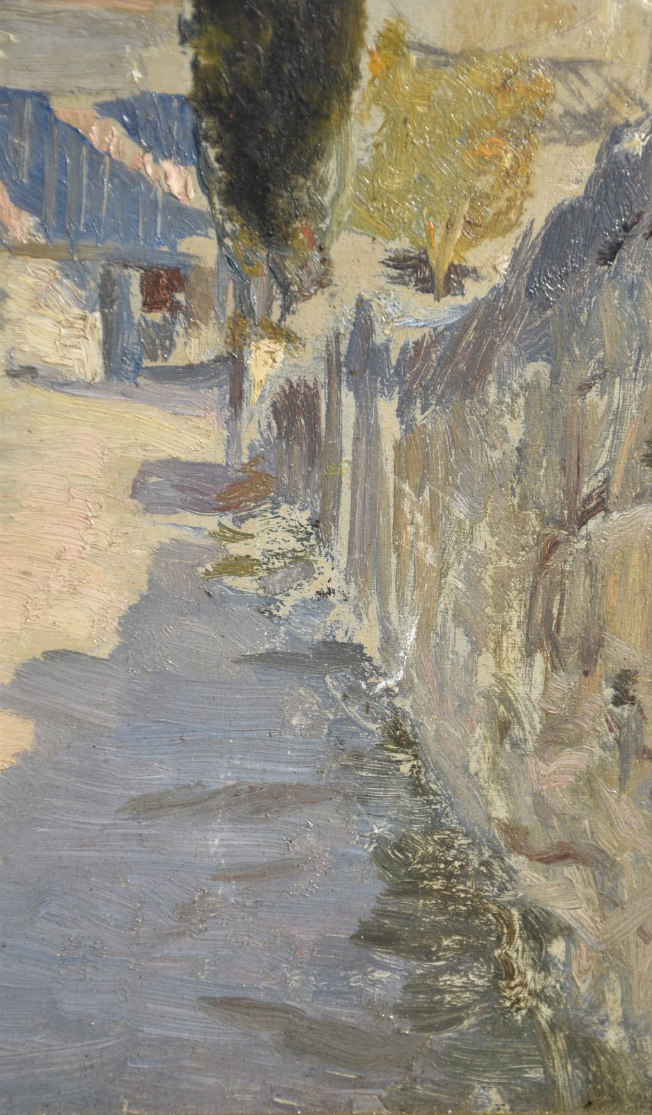 Jean Chorel, Street View Of Villeneuve Lès Avignon With The Fort Saint André (1919) photo vinterior