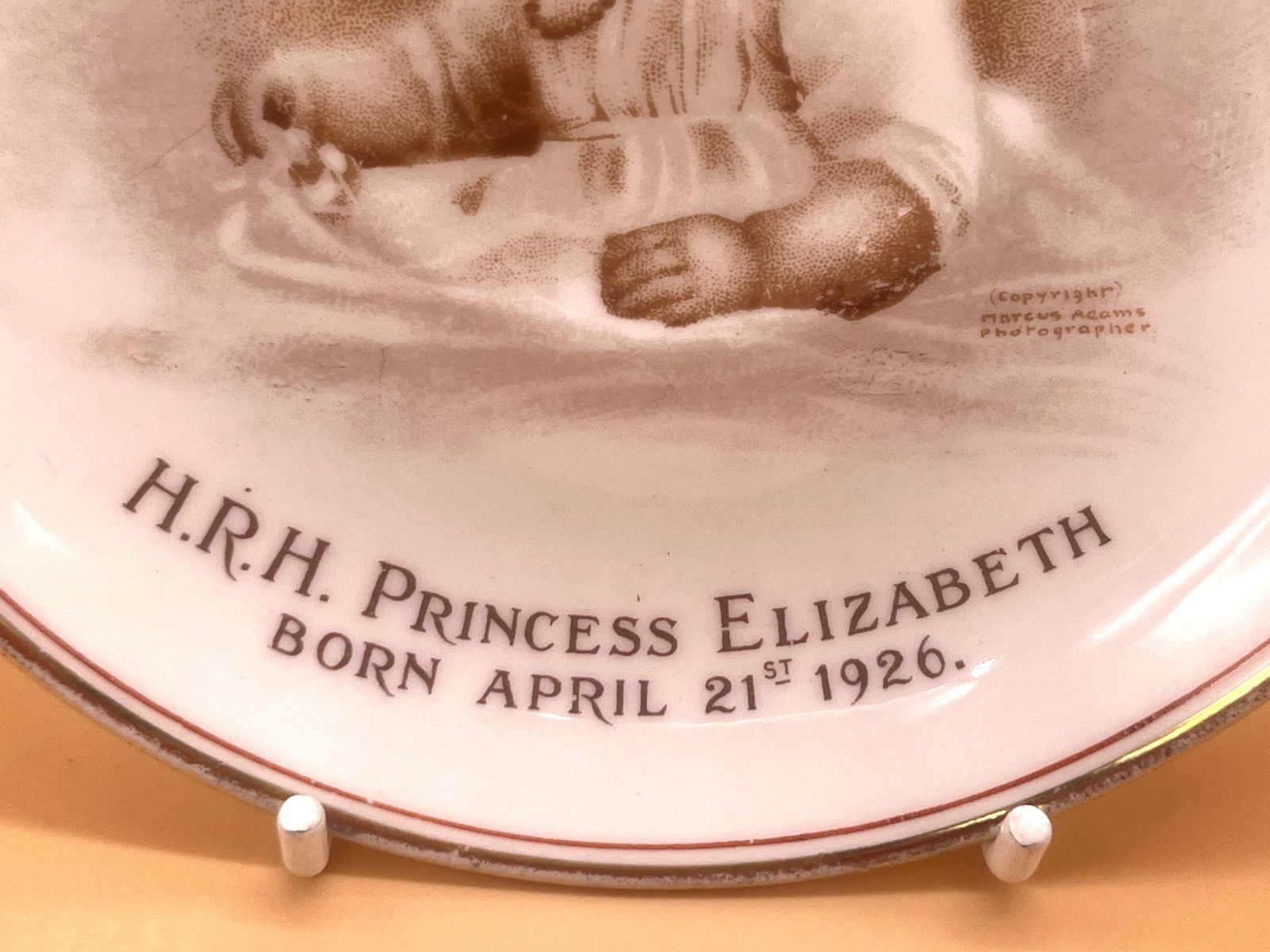 Antique Paragon China H.R.H. Queen Elizabeth 11 Birth On 21/4/26 'Our Empire's Little Princess' Tea Cup & Saucer. photo furniture