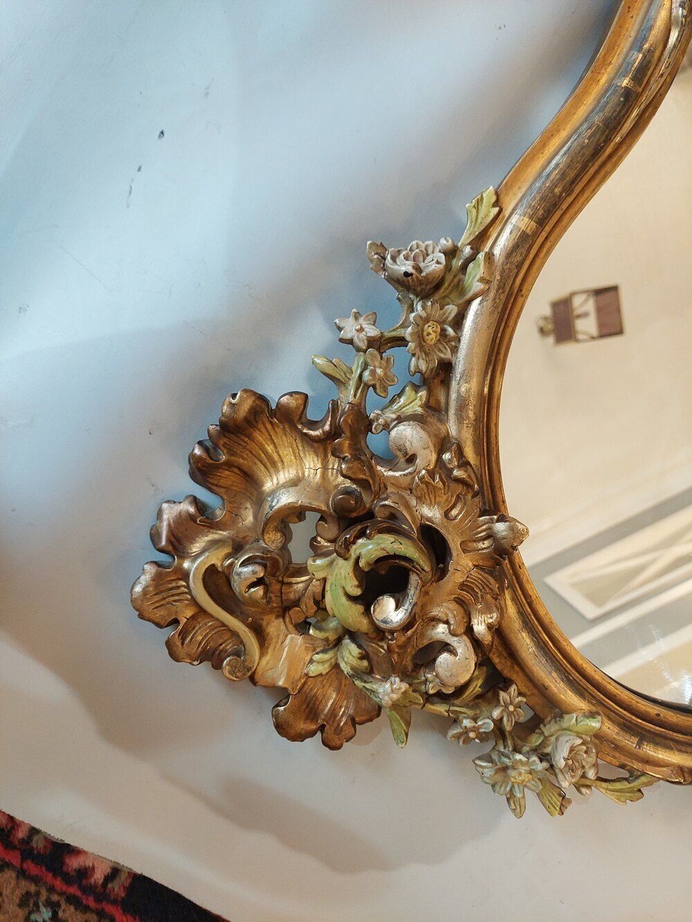 Early 20th C Italiante Giltwood And Gesso Mirror photo Home Decor