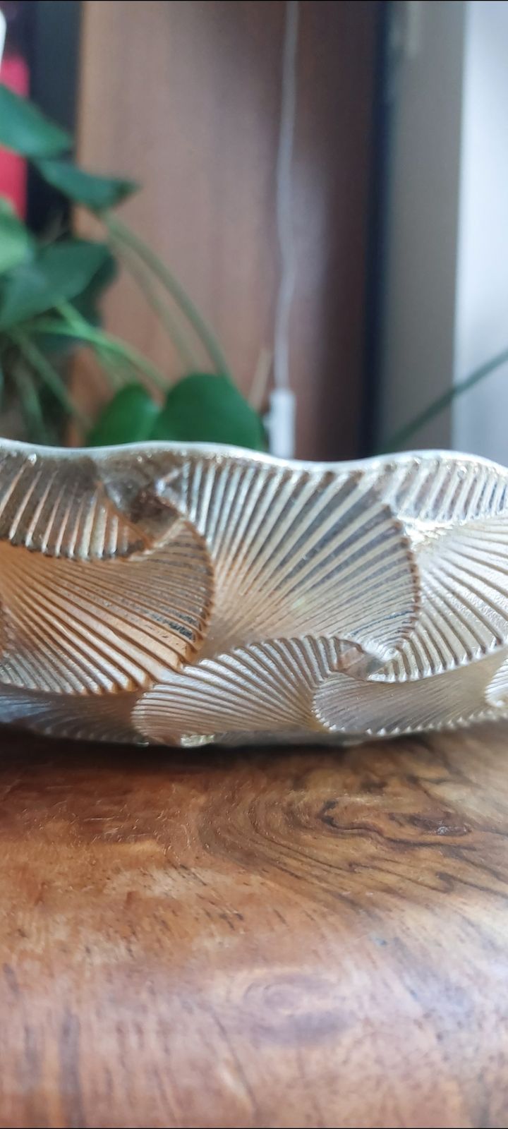 Art Deco Silver Glass Overlay Bowl photo furniture