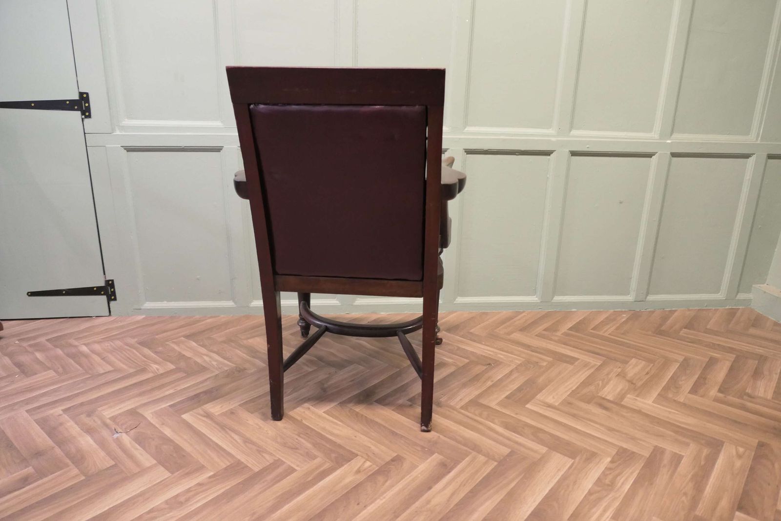 A Rare English Georgian Button Back Desk Chair photo Furniture