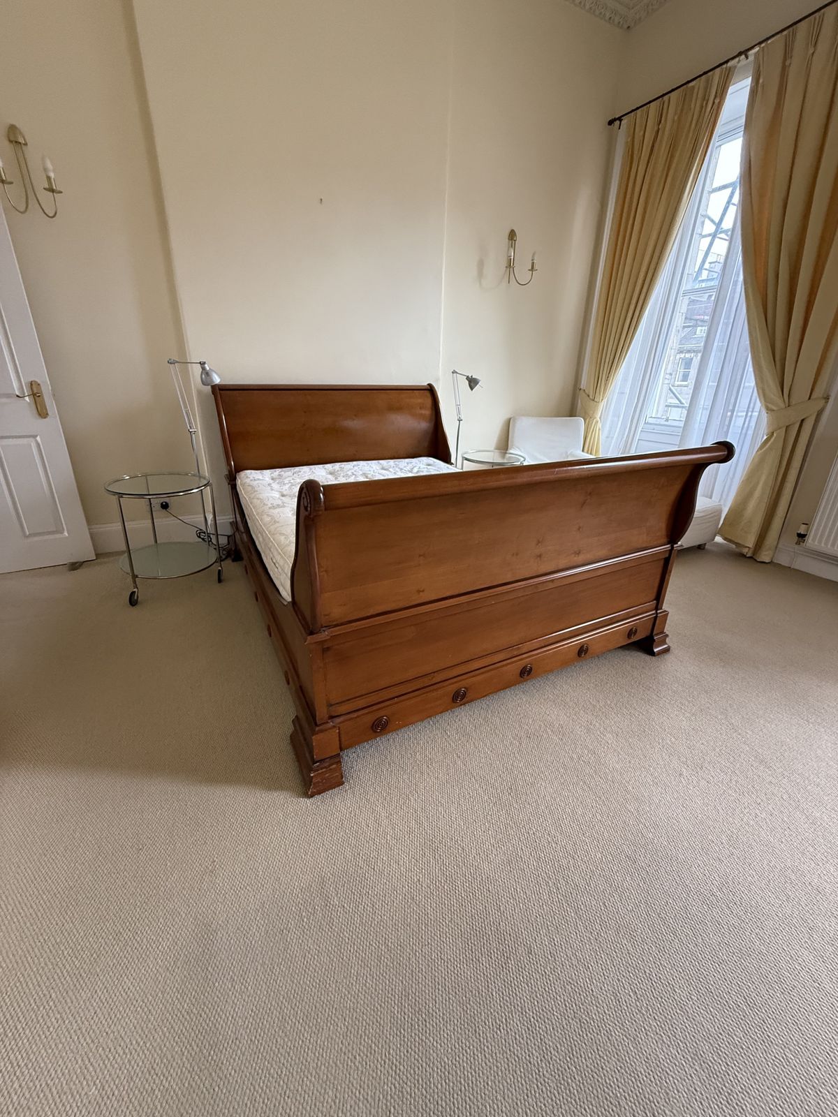 And So To Bed   King Size Wooden Sleigh   Rrp £4,500 photo for sale