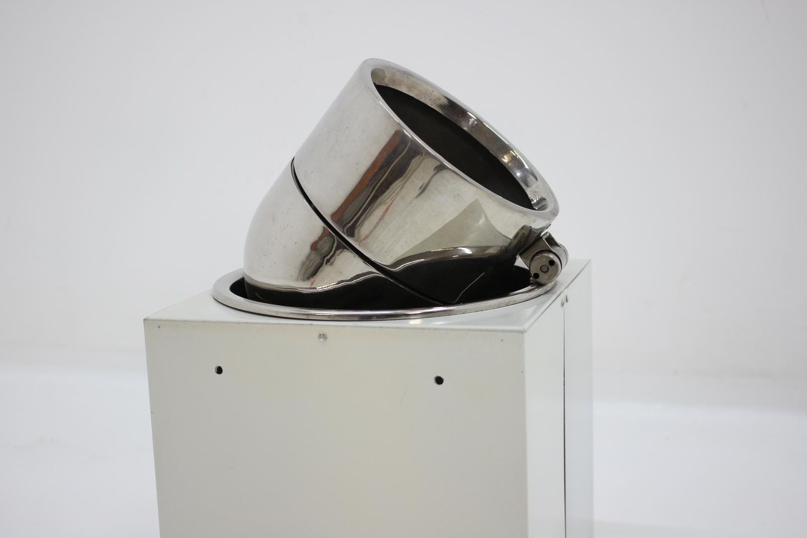 Rare Industrial Lamp By Arch. Ladislav Vrátník For Gallery Mánes (Prag), 1970s photo Lighting