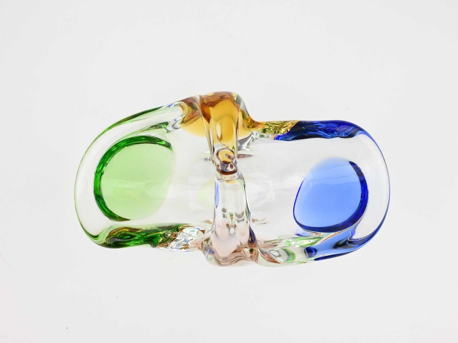 photo furniture Frantisek Zemek Mstisov Glass Basket, Art Glass, Czech Glass, Vintage Glass, Vintage Glass Basket, Glass Baskets, Handmade Glass, Vintage