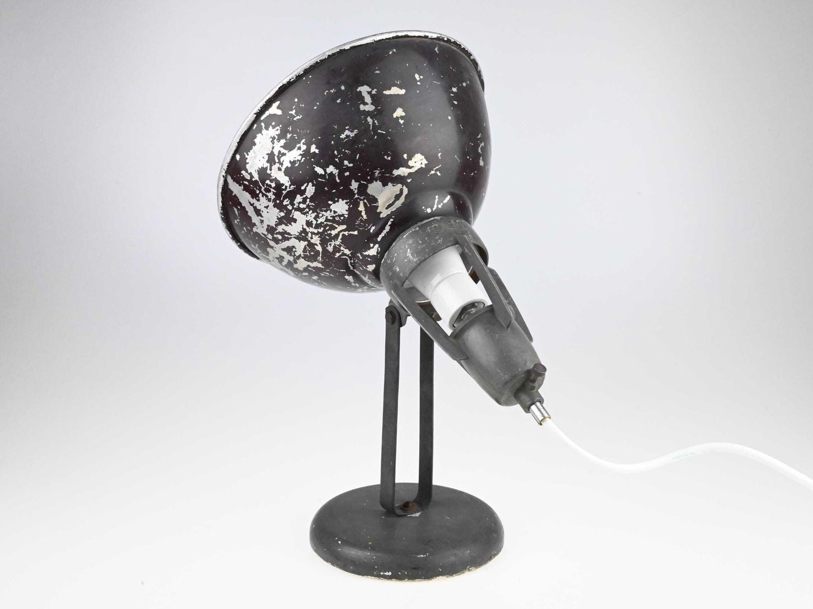 Antique Industrial Studio Photolamp, Industrial Desk Lamp, Industrial Lamp, Desk Lamp, Black Lamp, Table Lamp Desk Light, Antique Photolamp photo vinterior
