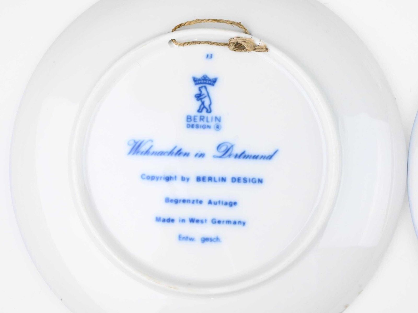 photo for sale Vintage Berlin Design Christmas Plates Set, German City Winter Scenes, Set Of Ceramic Plates, Berlin Design, Pottery Plates, Vintage Plates