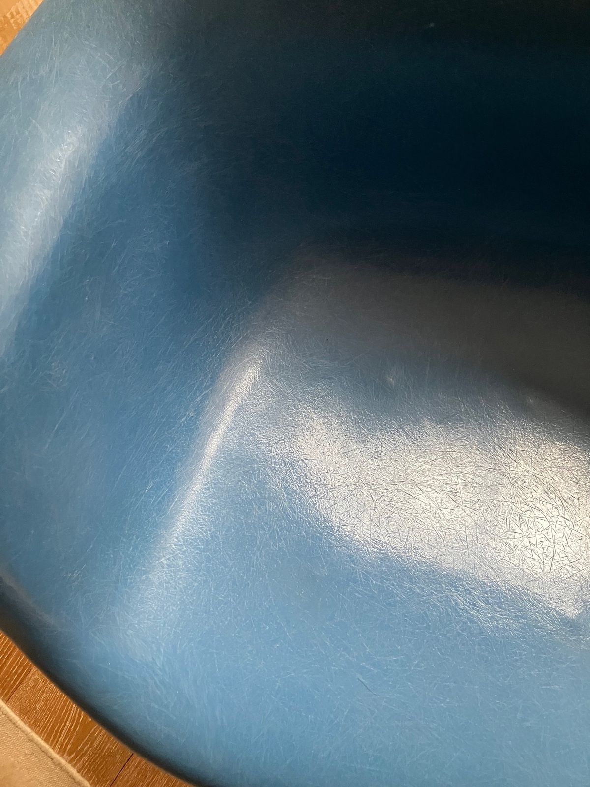 Eames Moulded Fibreglass Armchair With Eiffel Tower Base In Duck Egg Blue photo furniture