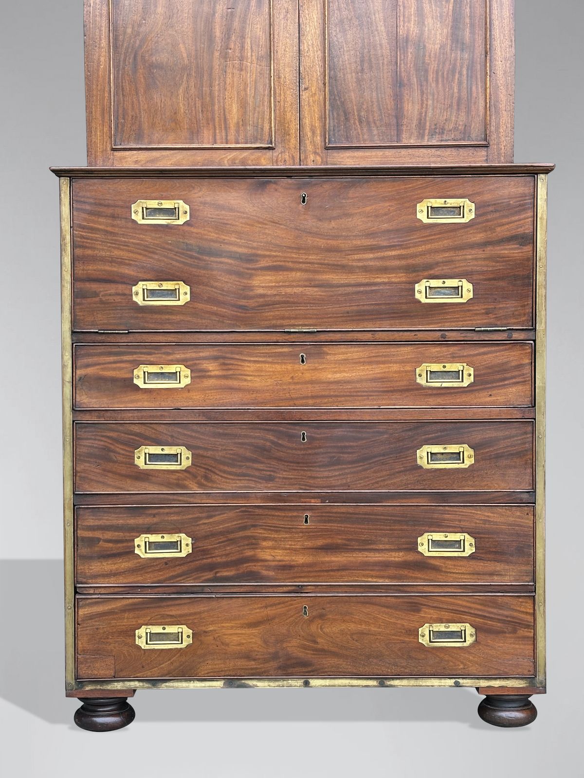 photo furniture 19th Century Victorian Period Mahogany Military Cabinet