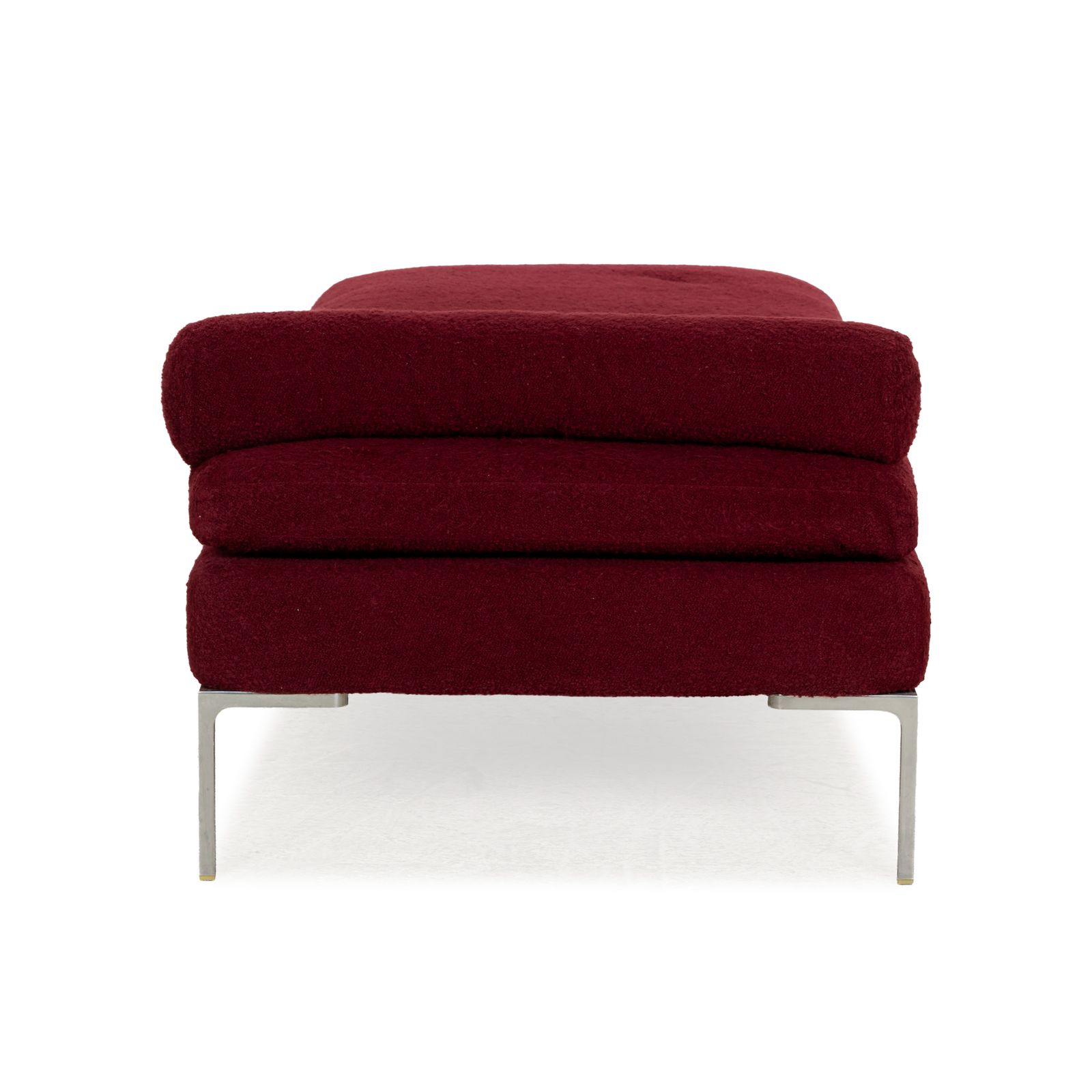 photo furniture Méridienne B&B Italia Charles en tissu rouge