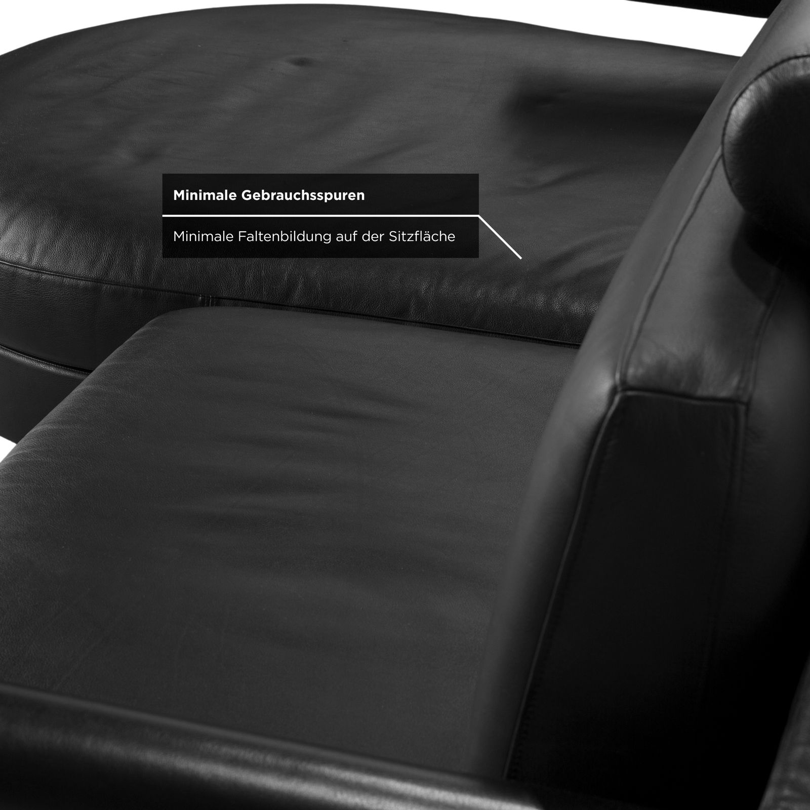 B&B Italia Sity Leather Corner Sofa Black photo 3241.0