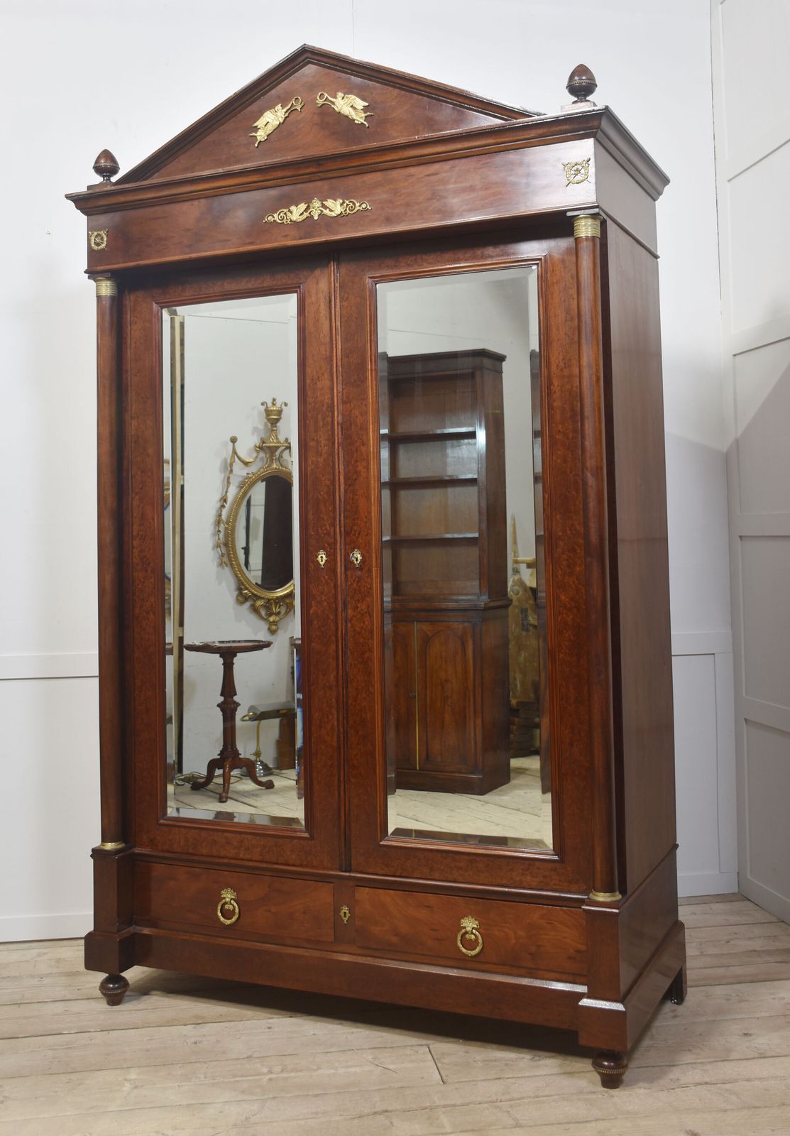 Empire Style Mahogany Two Door Wardrobe photo Furniture