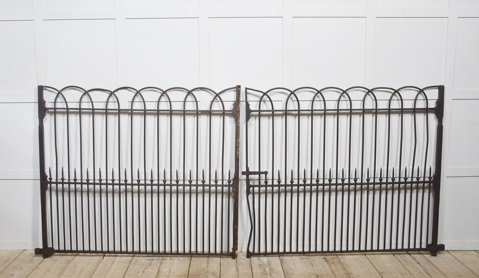 Pair Of 19th Century Cast And Wrought Iron Gates